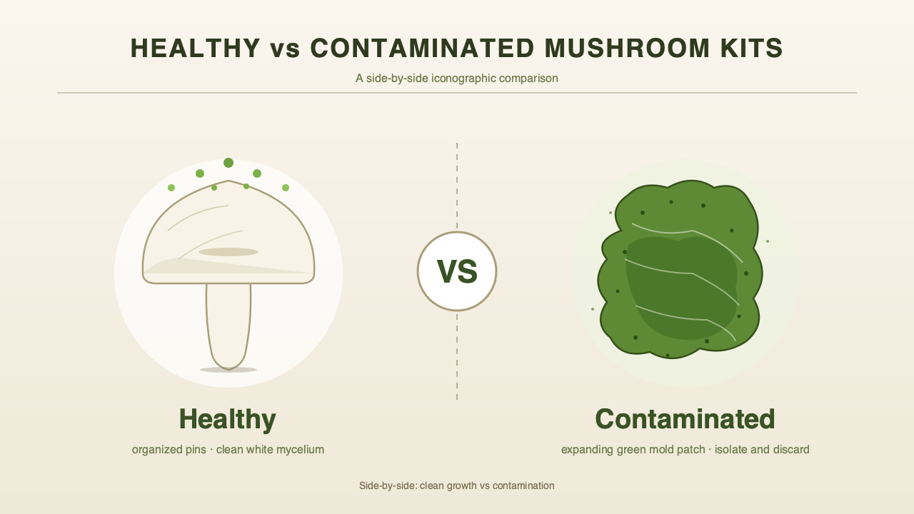 How to Tell If Your Gourmet Mushroom Kit Is Contaminated