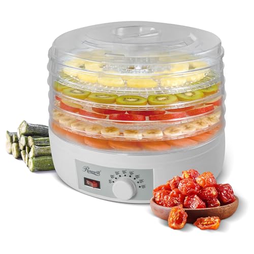 Rosewill Food Dehydrator Machine, 5 BPA-Free Trays, Adjustable Temperature Controls