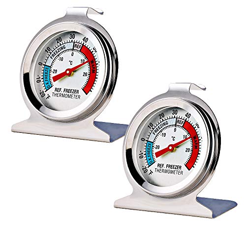 LinkDm 2 Pack Refrigerator Freezer Thermometer
