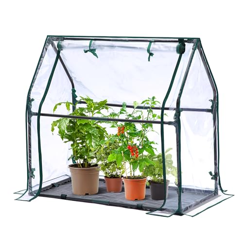 Ohuhu Mini Greenhouse for Indoor Outdoor, Tabletop Portable Green House