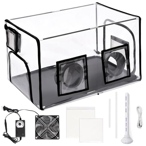 InnovifyHub Mushroom Growing Tent Kit with Humidifier, Fan and Clear Window