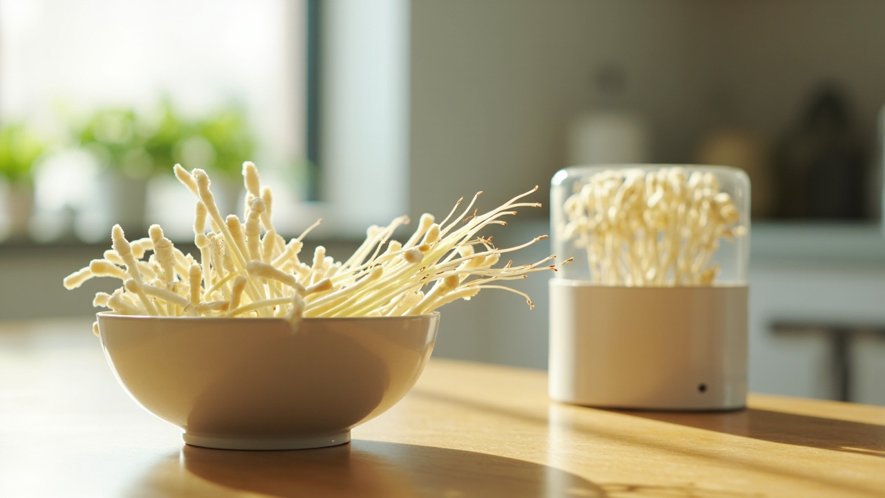 How to Grow Enoki Mushrooms at Home (Gourmet Kitchen Kit)