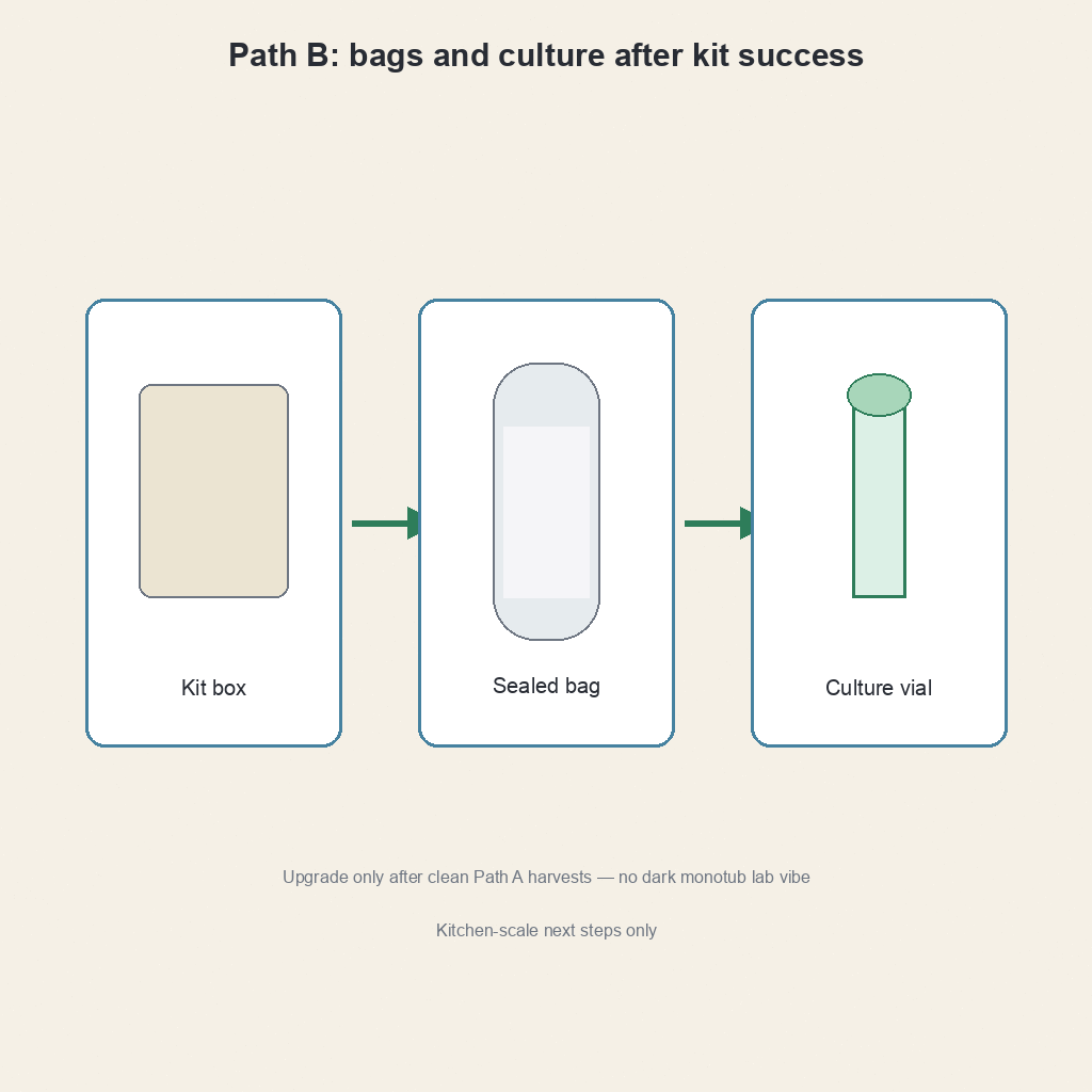 Path B bags and culture after kit success